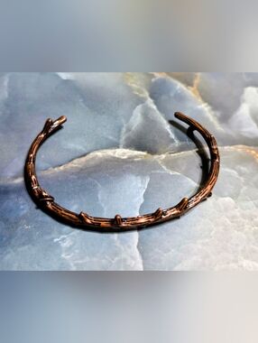 paparazzi Copper-Tone Textured Cuff Bracelet